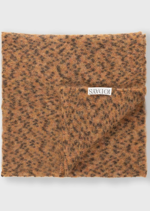 Knitted Scarf Leopard, Saddle Brown 10 Days Amsterdam