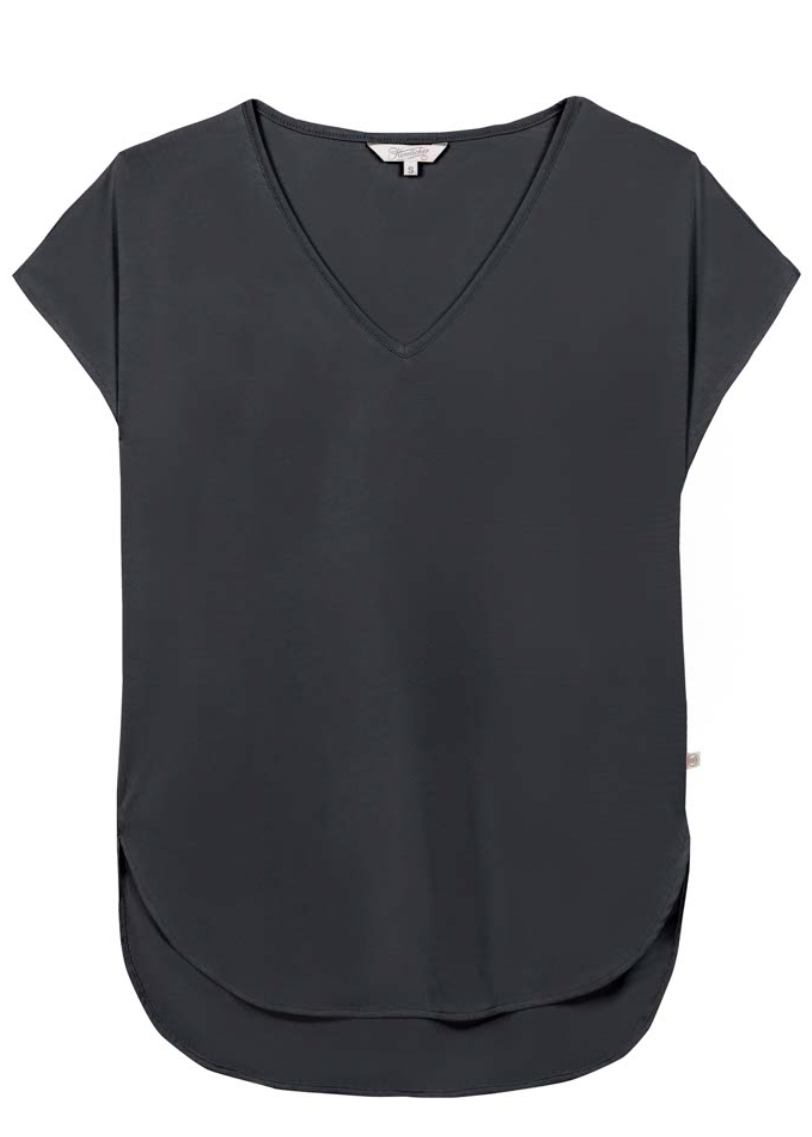 Shirt Milaine Micromodal, Black Herrlicher