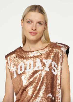 Padded Top Sequins, Rosegold 10 Days Amsterdam