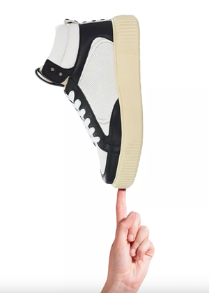 Sneaker Oriella, Weiß mit schwarz Crickit