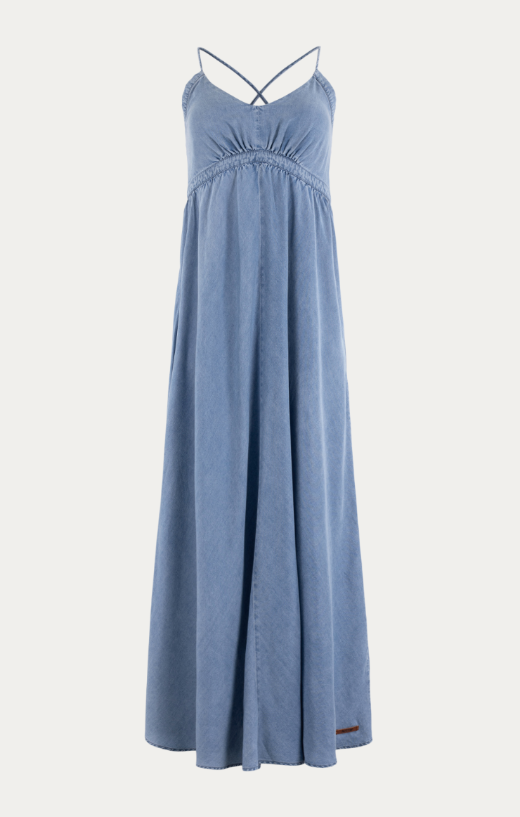 Maxidress Pipa, Denim Solid MSCW