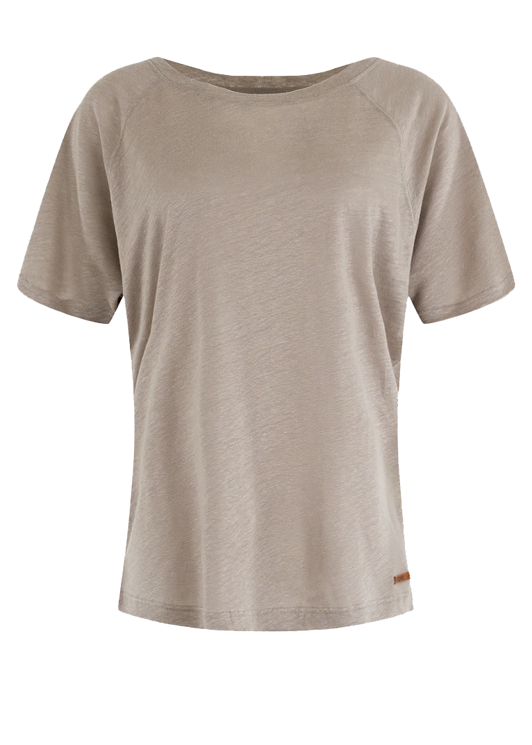 T-Shirt Dailes, Taupe Solid MSCW