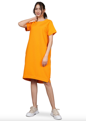 Kurzrmkleid Lissy, Tumeric Orange Kultfrau