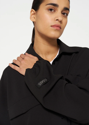 Overshirt Crepe, Black 10 Days Amsterdam