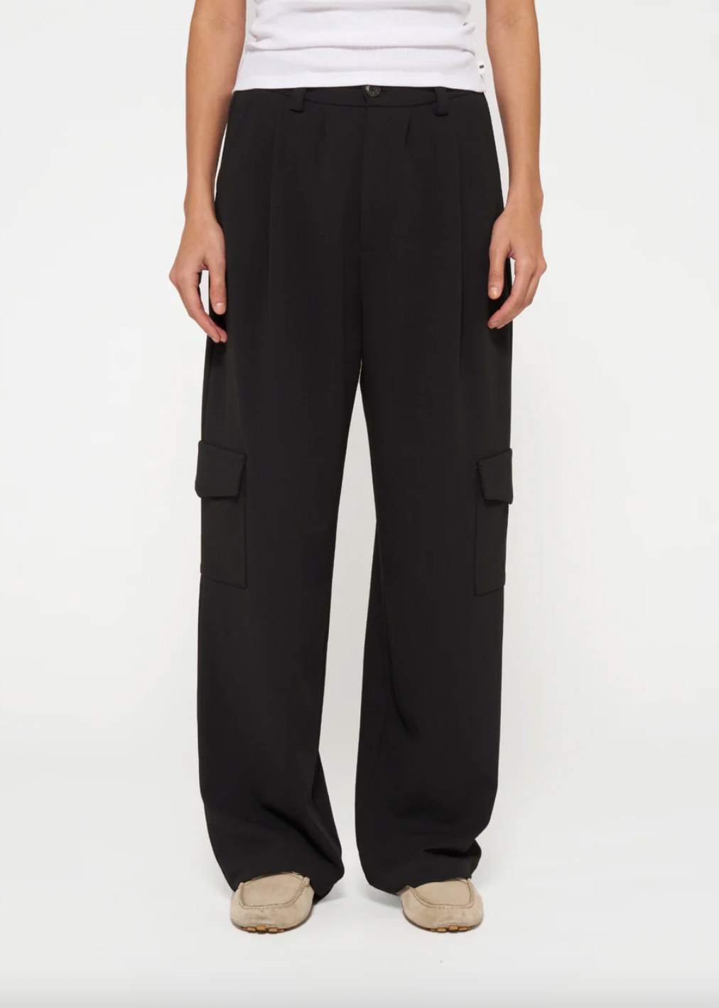 Cargo Pants crepe, Black 10 Days Amsterdam