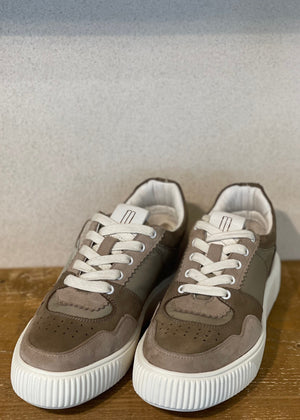 Sneaker Maura, Suede Taupe Crickit